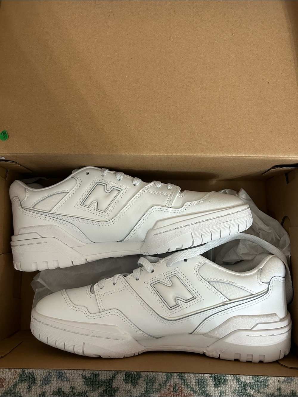New Balance Men's All-White Classic Lace-Up Sneakers